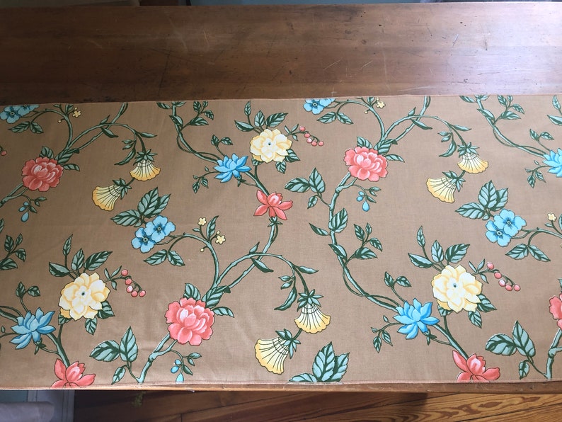 Vintage Naida McSherry Fabric Vintage Printemps fabric by Naida McSherry Vintage 1980 Printemps Bassett McNab Fabric Sample