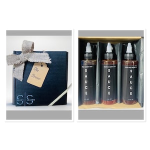 Holiday Gift Set Honey Hot Sauce Gift Set Hot Sauce Gift Set Mild, Classic, Extra Hot Honey Hot Sauce Gift Set Trio, Three 4 fl oz Bottles