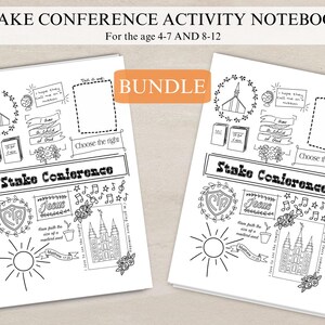Cuaderno de actividades de la conferencia de estaca para niños de primaria PAQUETE
