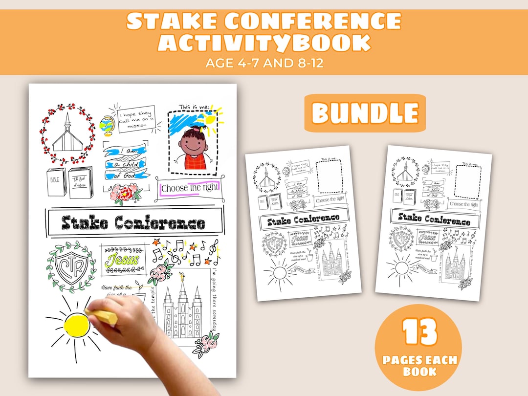 Stake Conference Activity Notebook for Primary Children BUNDLE ...