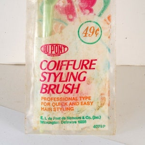 Vintage Du Pont Coiffure Styling Brush For Quick and Easy Hair Styling
