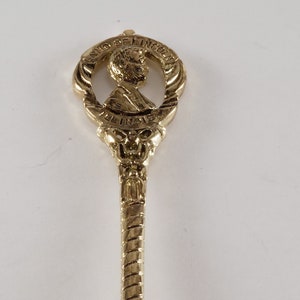 Vintage Collectible Spoon Souvenir Land of Lincoln Illinois Spoon 4 1/2&quot;