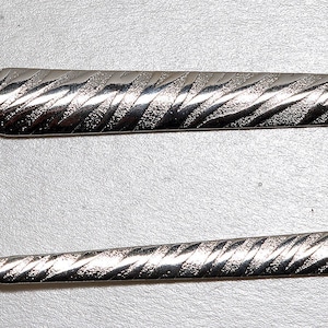 Vintage Hair Bodkin Stick Pin Decorative Curved Silver Tone Metal Hair Sticks Pins Picks