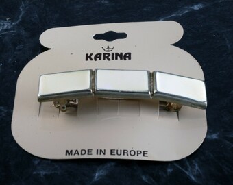 Acetate Made in France Barrette Made in France Barrette Vintage Karina Made in France Shell Look barrette Karina NEW old stock