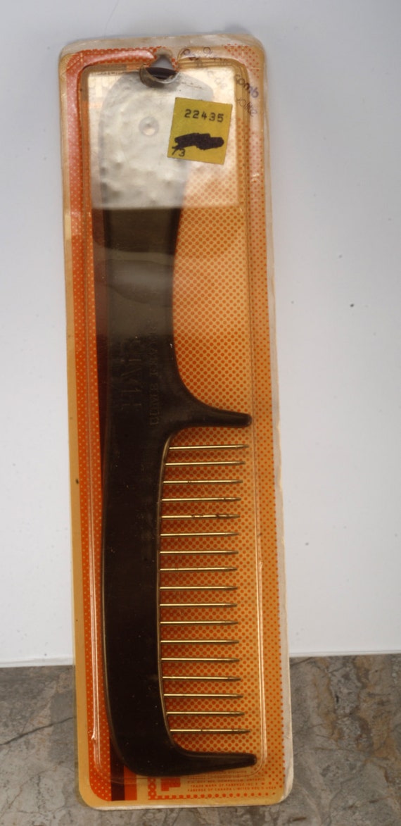 Vintage Hair Comb Tip Top Quality Comb Metal Teet… - image 2