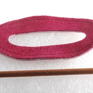 Vintage Red Suede Hair Stick Hair Barrette  Ladies Accessorie