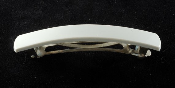 Vintage Hair Barrette Karina Made in France Silve… - image 2