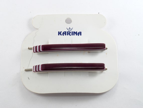 Vintage Karina Hair Barrette 1970's Made In Franc… - image 1