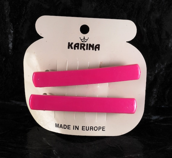 Vintage Karina Hair Barrette 1970's Made In Franc… - image 1