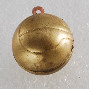 Vintage Collectible Brass Copper metal Rugby Ball Locket Pendant
