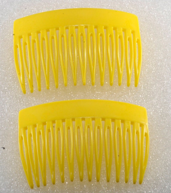 Vintage Unique Decorative Ball Accents Side Hair Comb Yellow Amazon.com : 8 Pack Vintage Hair Side Combs for Women  main image 2