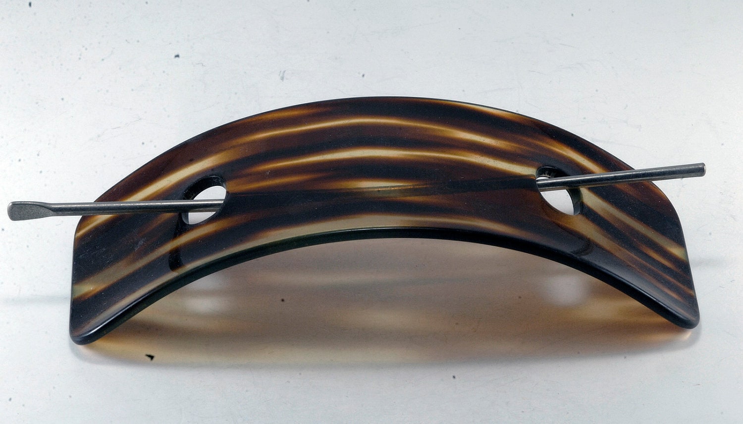 ヴィンテージ、バレッタ ヴィンテージ ラージ べっ甲カラー ヘアスティック バレッタ - Etsy 日本