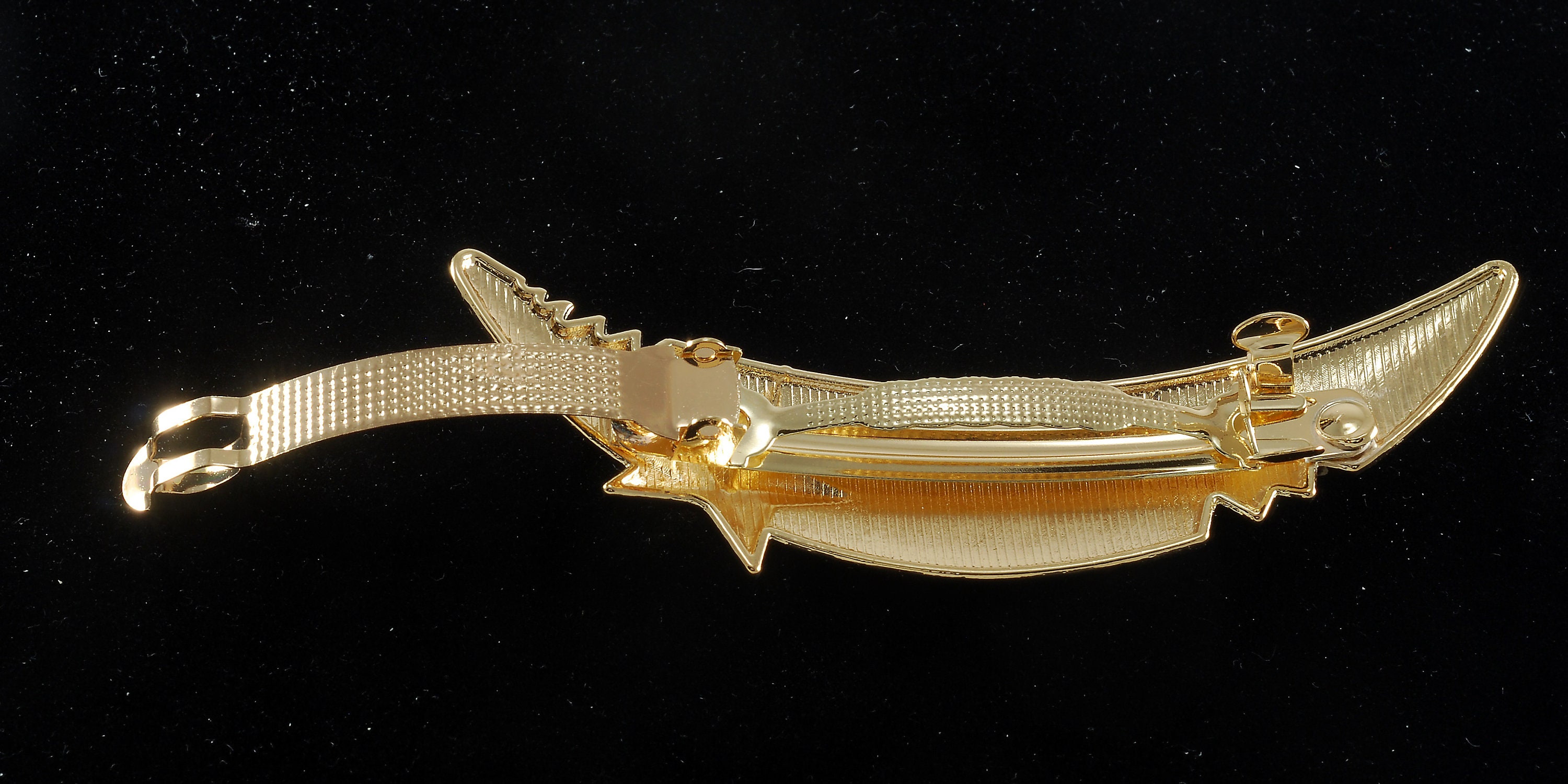 Beautiful star gold-tone metal hair barrette star hair barrette metal hair accessory for women main image 3