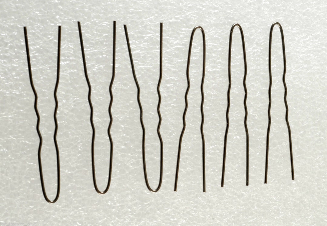 Set of 6 Vintage Black Hair Pins Bobby Pins Hair Accessories Etsy