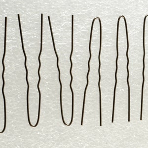 Set of 6 Vintage Black Hair Pins Bobby Pins Hair Accessories