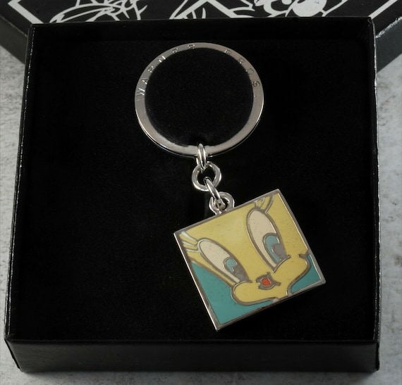 Vintage Key Chain Tweety Bird Looney Tunes Key Fob Accessory