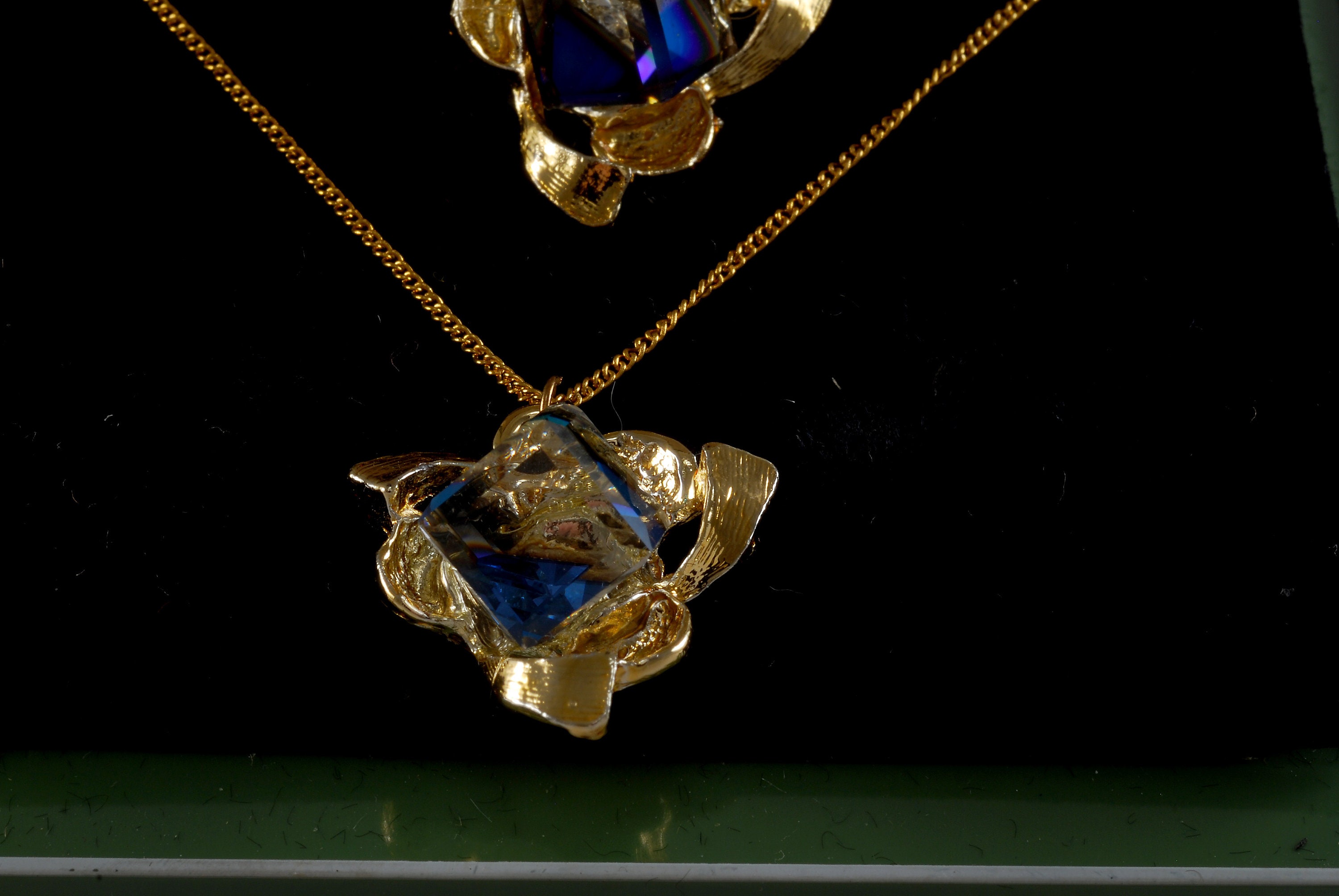 vintage jewelryえす Ray and Eva Wyaco Vintage Zuni Squash Blossom Necklace and