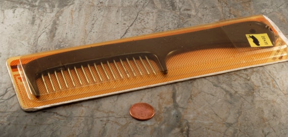 Vintage Hair Comb Tip Top Quality Comb Metal Teet… - image 4