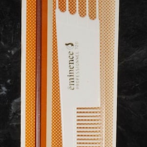 Vintage Tip Top Hair Comb Pick Combo NOS France Eminence Professionnel 720 White
