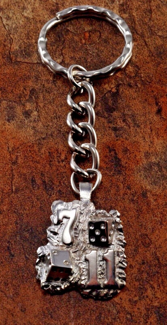 Vintage Keychain Silver Tone 7 11 Gambling Dice Lucky Key Chain Metal Key Fob - Etsy Vintage Keychain Silver Tone 7 11 Gambling Dice Lucky Key Chain Metal Key Fob - Etsy