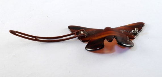 Vintage Hair Barrette Karina Butterfly Tortoise B… - image 3