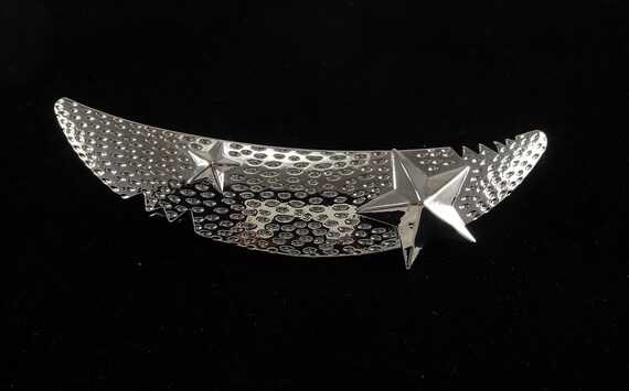 Original 3 pieces Vintage Silver tone Metal Star fish and ribbon Hair Accessory s-l400.jpg main image 3