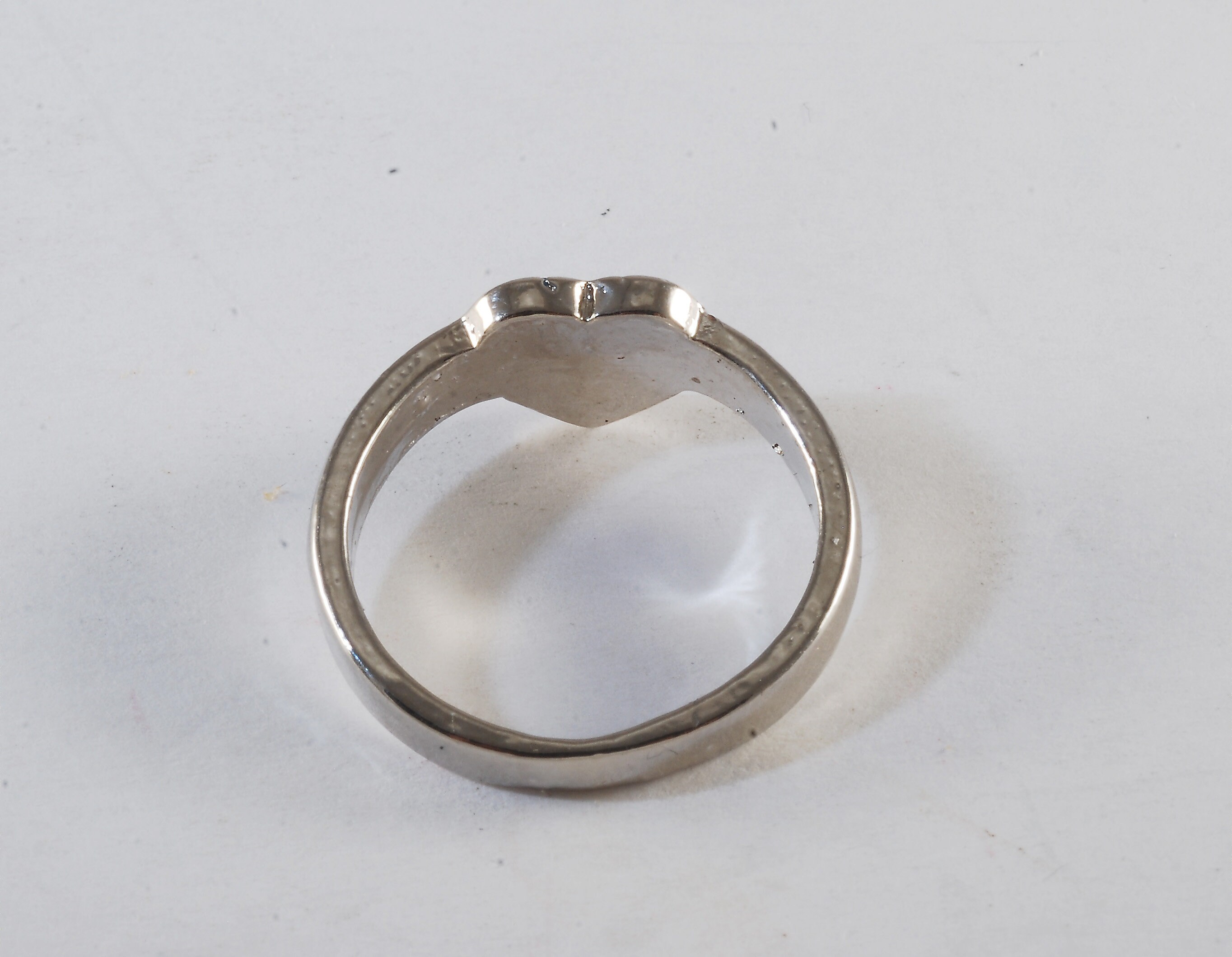 【予約販売】本 Ring Fashion Vintage Silver Cross Heart Blue Metal Tone アクセサリー