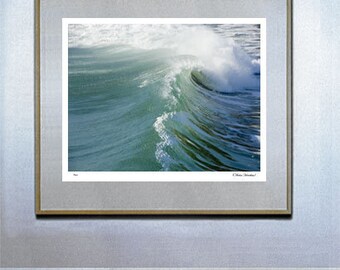 surf decor hawaiian decor hawaiian art surf board surf art Wave Tube 24x30 Hand Numbered Edition Fine Art Photograph Cambria Verlangieri