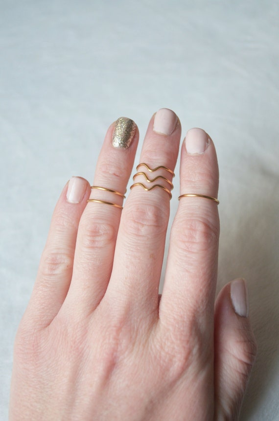 Chevron midi best sale ring