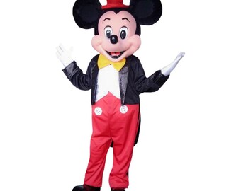 Mickey Mouse Racer Mascot Costume Adult Halloween Party Cosplay Dress ...