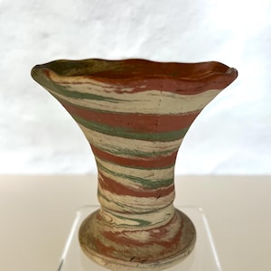 HTF Silver Springs Fla Keramik Kleine Swirl Vase 1935 bis 1966 Studio Tourist Keramik