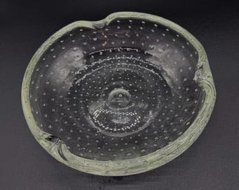 Vintage Murano Controlado Burbuja Bullicante Cenicero Seguso Vetri d Arte