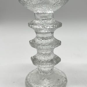 Iitala Glass Festivo 3 Ring Candleholder Designed by Timo Sarpaneva 1967