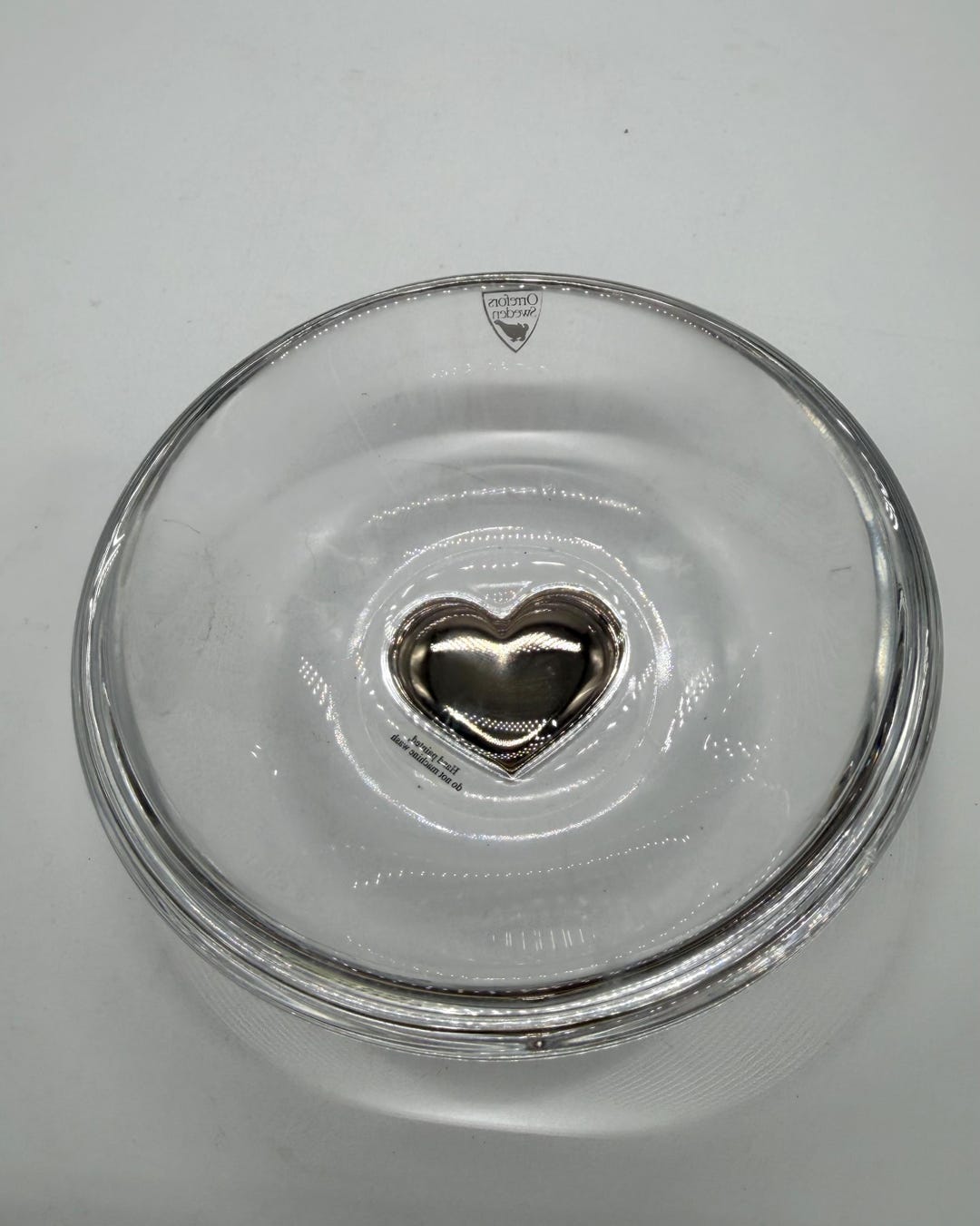 Orrefors Sweetie Silver Heart Candy Trinket Dish Discontinued - Etsy
