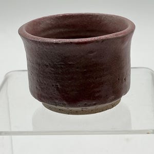 Suzanne Ormond Small Burgundy Mauve Pot New Orleans Newcomb College Studio Art Pottery
