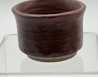 Suzanne Ormond Small Burgundy Mauve Pot New Orleans Newcomb College Studio Art Pottery