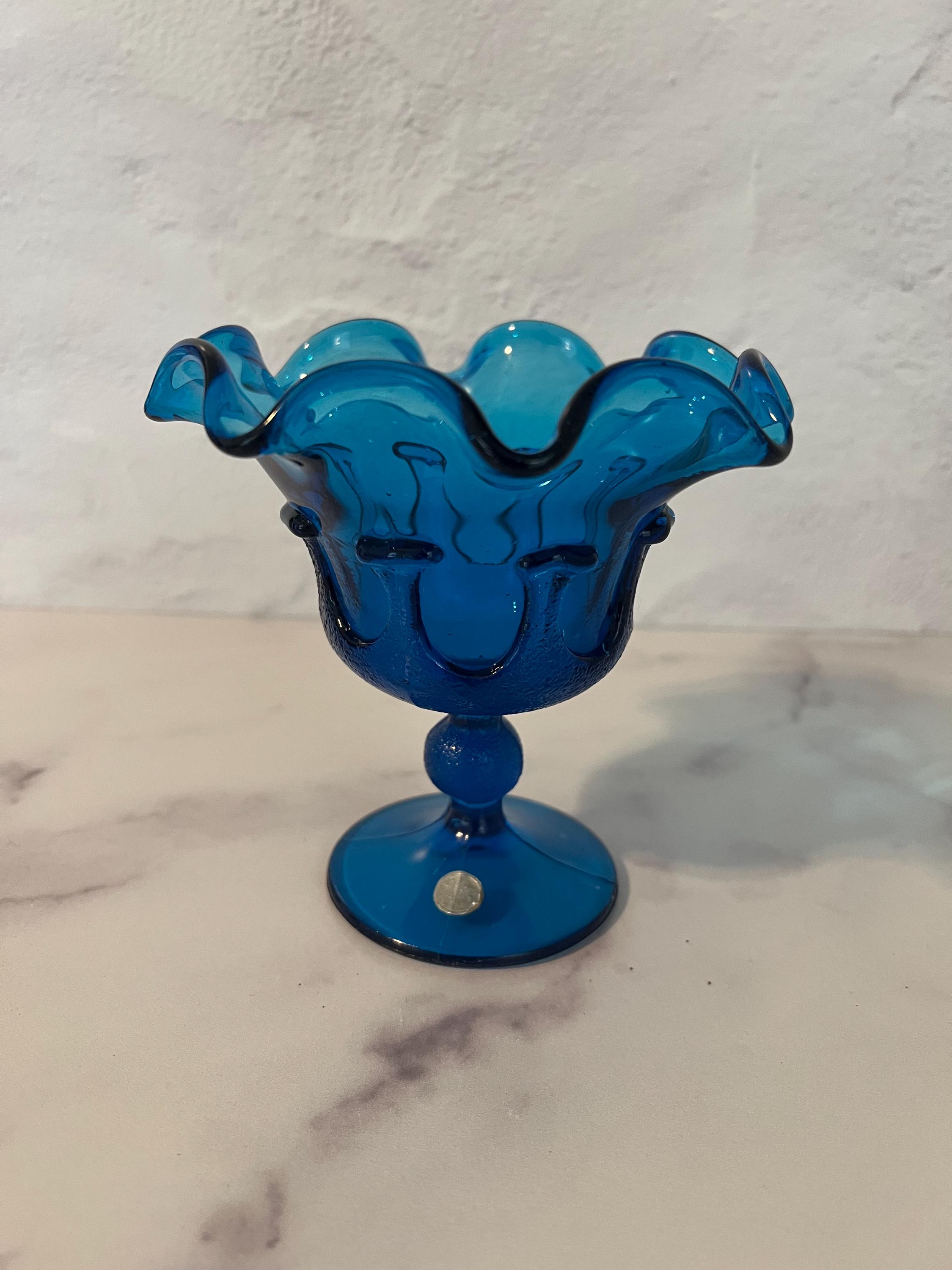 1970年代のヴィンテージ イタリア製 エンポリ MCM 地中海ブルー