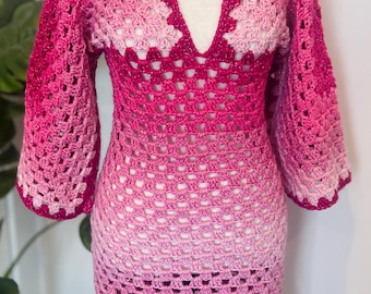 V-Neck Boho Mini Dress Pattern - Beginners Digital File***