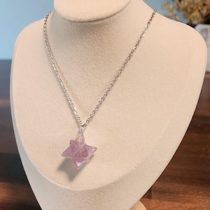 Amethist Merkaba geometrische hanger ketting
