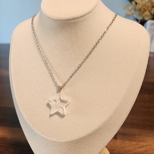 Clear Quartz Star Necklace