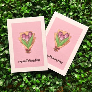 Happy Mothers Day Postkarte | süße Zeichnung zum Muttertag
