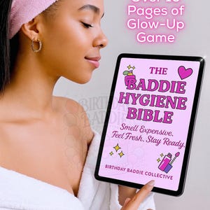 Baddie Hygiene Bible™ eBook – Soft Girl Clean Routine Guide + Bonus Printable – Digital Glow Up Book for Feminine Energy & Self Care