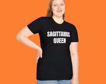 Sagittarius Birthday Shirt for Women - Sagittarius Queen Zodiac Tee - Custom Astrology Gift - Free Shipping Sagittarius Shirt