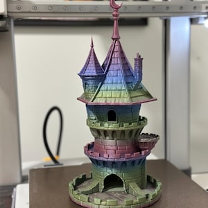 Dice Tower Moon Witch for D&D, RPG and Board Games, DnD Dice Tower