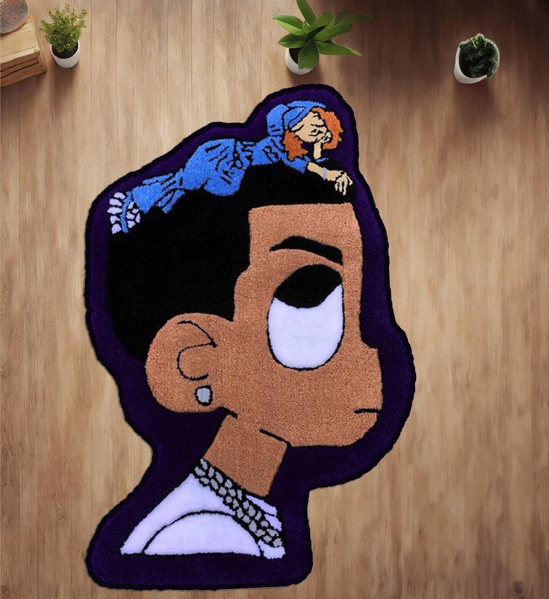 Lil Uzi Vert ビッグサイズ 絨毯 Lil Uzi Vert Rug: Fluffy Polyester Novelty Rug - Etsy