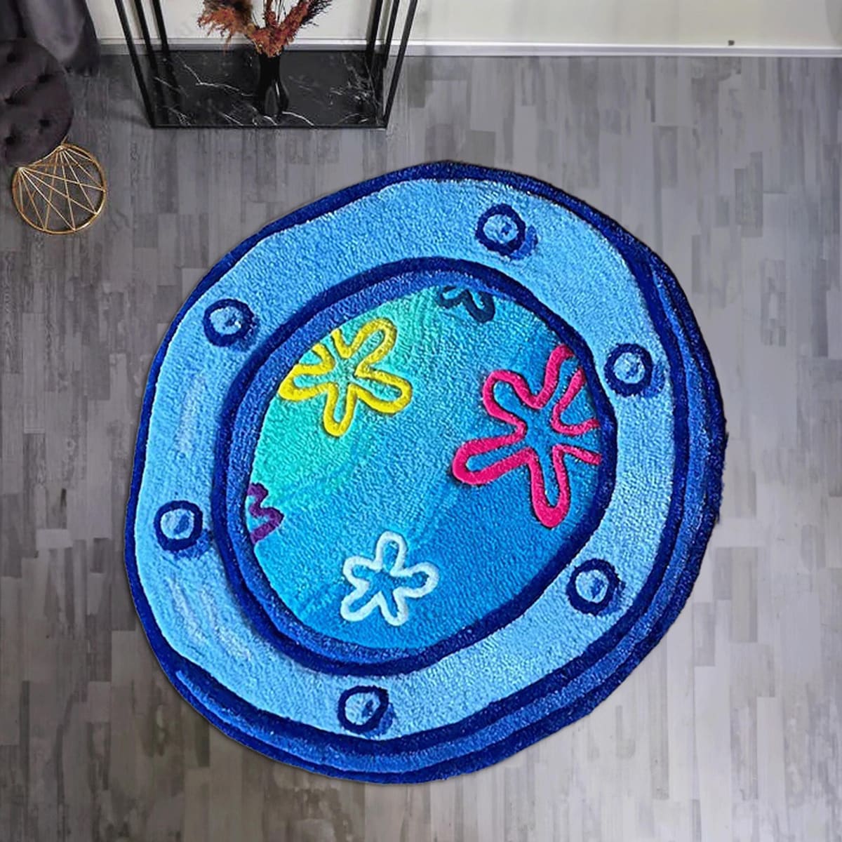 Porthole Rug, Shape Bob Rug, Spongebob Rug, Spongebob Inspired Rug, Spongebob Squarepants Rug, Custom Rug - Etsy