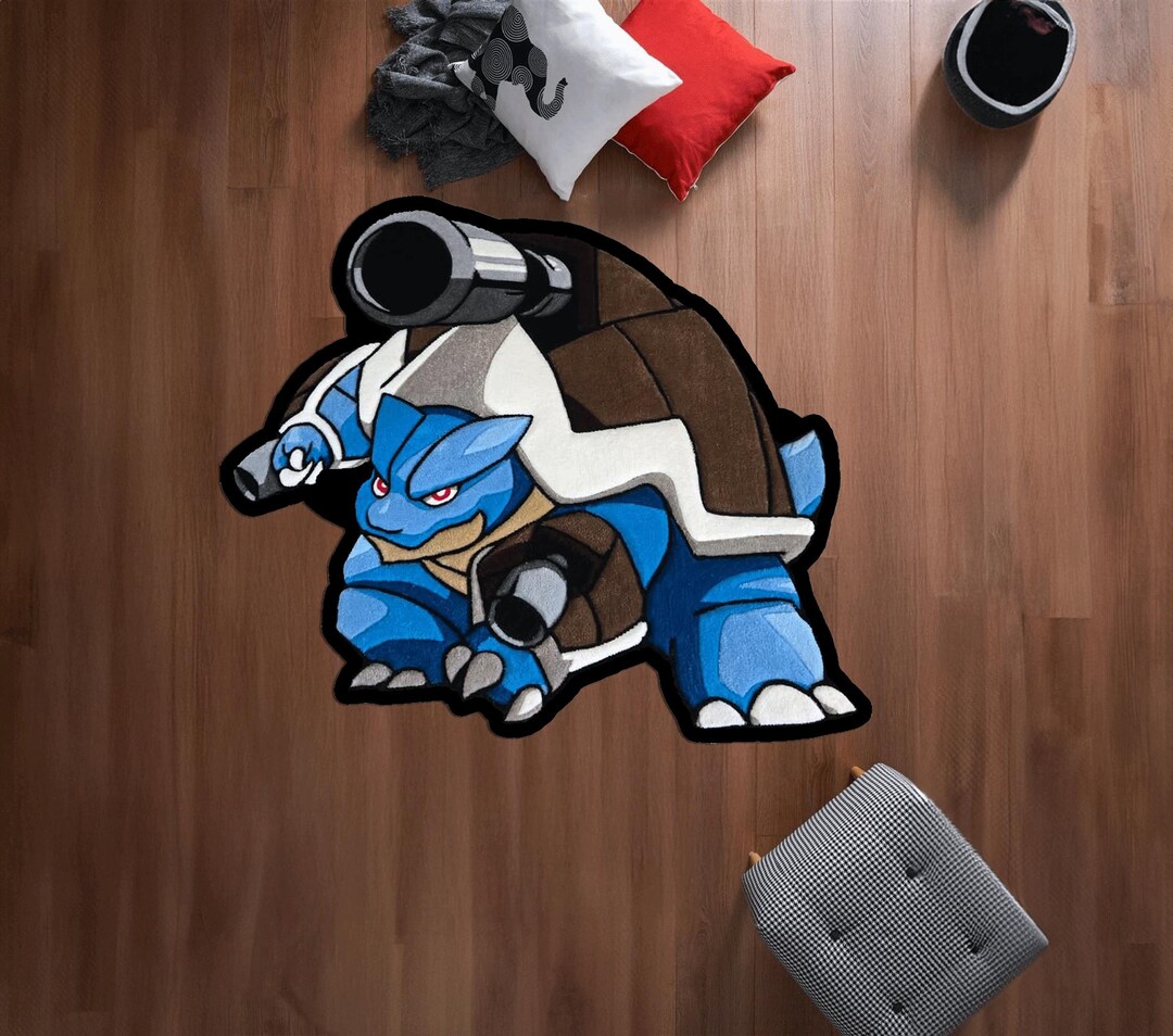 Blastoise Rug, Mega Blastoise Rug, Custom Rug - Etsy