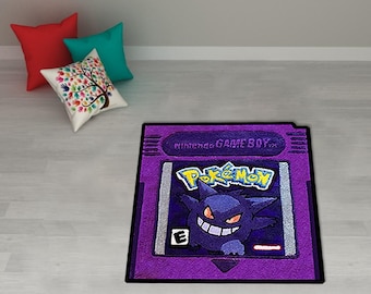 Nintendo Gameboy Cartridge-GBC Video Game rug,Red gameboy cartridge rug,Blue gameboy cartridge rug,Charizard rug,Ho-oh silver rug,custom rug