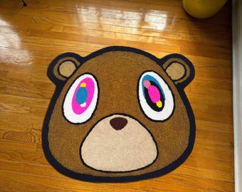 Kanye West Dropout Bear, Kanye West Rug, Kanye West decor, Kanye Bear, Kanye bear Rug, kanye West, Kids Room Decor, Kids Gift,Kanye Bear