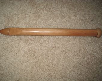 Jumbo 13 Inch Afghan Tunisian Wood crochet hook SIZE 25 mm   US U  50 (We also have size P, Q, R and S, )